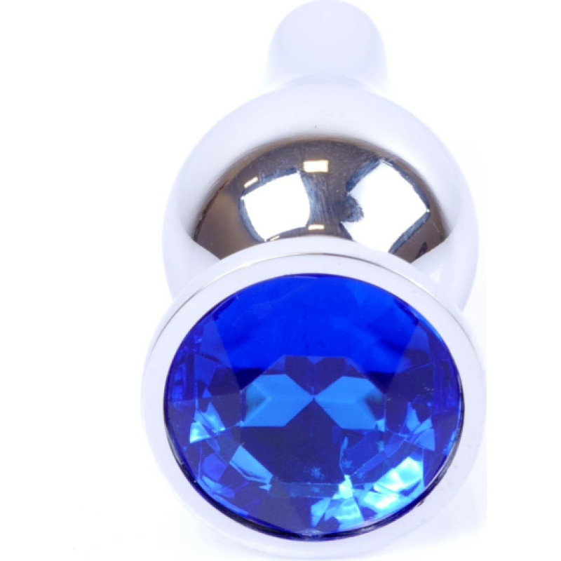 Mylove Toys - Jewellery Silver BUTT PLUG- Dark Blue