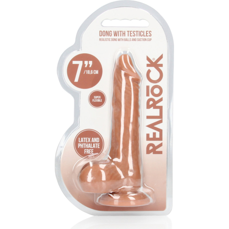 Realrock By Shots Dongs ar sēkliniekiem - 7 / 17 cm