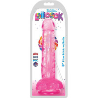 Curve Toys Slim Stick Cherry Ice - Dildo ar bumbiņām - 8 / 20,5 cm