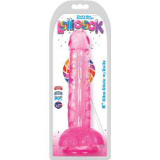 Curve Toys Slim Stick Cherry Ice - Dildo ar bumbiņām - 8 / 20,5 cm