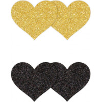 Ns Novelties Pasties Glitter Hearts 2 Pair