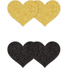 Ns Novelties Pasties Glitter Hearts 2 Pair