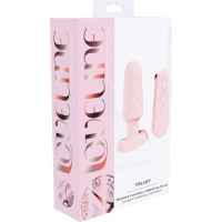 Loveline Velvet - Remote Control Vibrating Plug - Pink