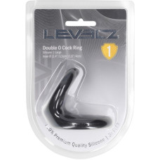Levelz By Shots Double O Silicone Cockring - L - Black