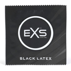 EXS Melna lateksa prezervatīvi - 12 gabali