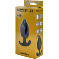 Lola Toys Plug-Anal plug with misplaced center of gravity Spice it up Insatiable Dark Grey