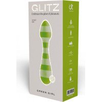 Dreamtoys GLITZ GREEN GIRL TRAVEL WAND MASSAGER