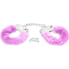 Fantasy Metal handcuffs with pink furry