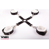 Whips Collections Wiązanie - Krzyżak męski, biały