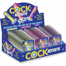 Little Genie Productions Cock Rockets – Oral Sex Lollipop, Strawberry Flavor