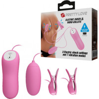 Pretty Love - ELECTRIC SHOCK & VIBRO-BULLETS, 7 vibration functions 3 electric shock functions