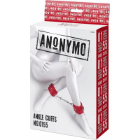 Anonymo By Toyfa Anonymo handcuffs, PU leather, red, 27 cm