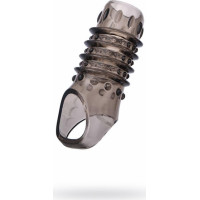 Xlover By Toyfa ToyFa XLover, Penis sleeve, for enlargement, TPE, transparent black, 10,5 cm