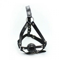 Toyz4Lovers Knebel-Imbracatura Viso con morso Head Harness+Ball Gag