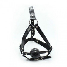 Toyz4Lovers Knebel-Imbracatura Viso con morso Head Harness+Ball Gag