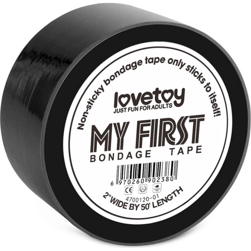 Lovetoy My First Non Sticky Bondage Tape Black