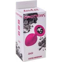 Lola Toys Plug-Anal Plug Emotions Cutie Medium Pink dark black crystal