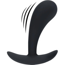 Levelz Vibrating Silicone Prostate Stimulator Anal Plug - M - Black