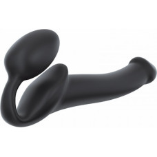 Strap-On-Me SEMI-REALISTIC BENDABLE STRAP-ON BLACK - M