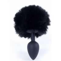 B - Series Heavyfun Plug-Jewellery Silicon PLUG - Bunny Tail - Black
