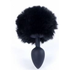 B - Series Heavyfun Plug-Jewellery Silicon PLUG - Bunny Tail - Black