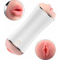 B - Series Fox Masturbator - B - Series - Vibrating Masturbation Cup USB 10 function + Interactive Function / Double Ends