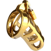 Mr. Steel Brutal Chastity Cage Gold