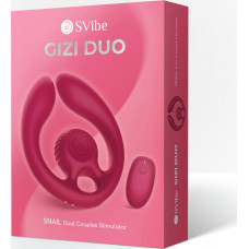 Snail Vibe GIZI Duo - Dual Couples Stimulator - Burgundy