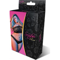 Magic Silk Haltera Bandeaux un biksīšu komplekts - 2x - melns