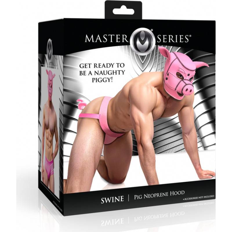 Xr Brands Swine - Pig Neoprene Hood - Pink