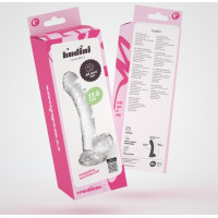 Crushious Hudini - Dildo Anal Flexible Jelly - 6,9/17,5 cm - Caurspīdīgs