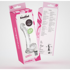 Crushious Hudini - Dildo Anal Flexible Jelly - 6,9/17,5 cm - Caurspīdīgs