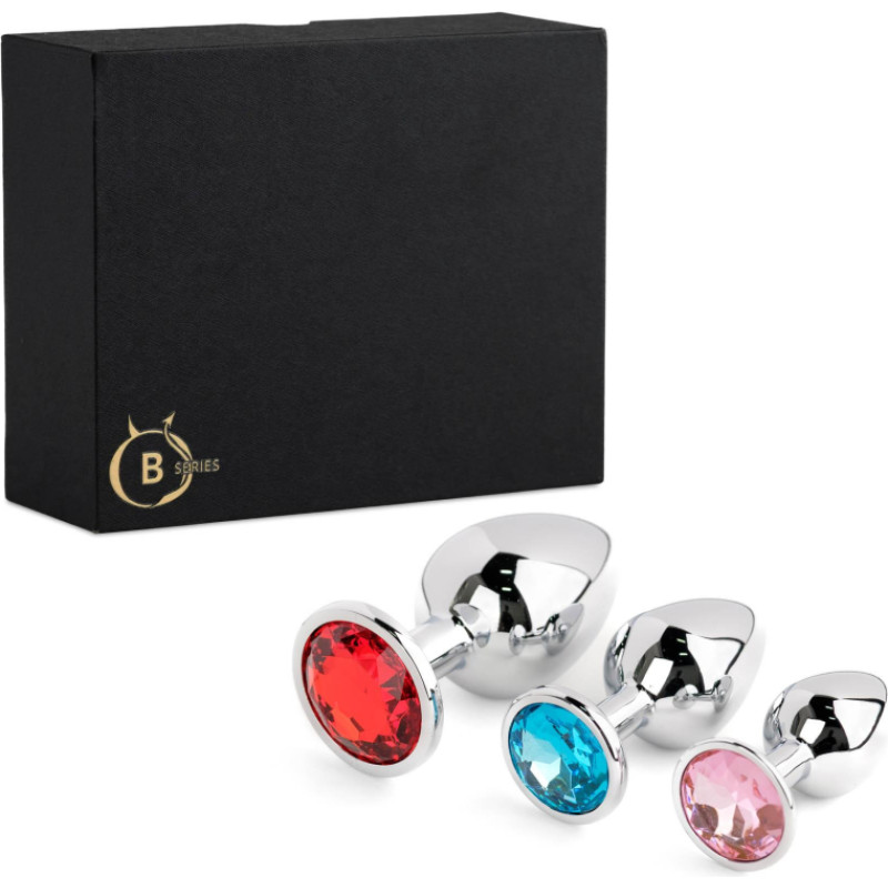 B - Series Heavyfun Jewellery - Silver PLUG - SET
