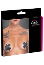 Cottelli Accessoires Украшения для сосков, крестик, черный