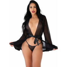 Daring Intimates Sheer Kimono and String