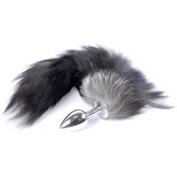 B - Series Heavyfun Plug-Fox TAIL- Black XXL