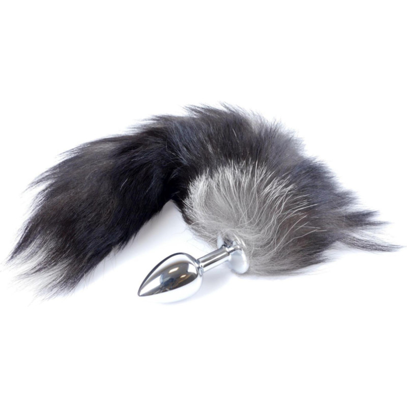 B - Series Heavyfun Plug-Fox TAIL- Black XXL