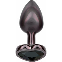 Calexotics Diamond Heart Plug Small Black