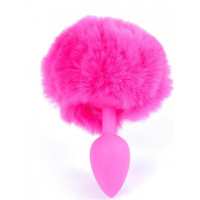 B - Series Heavyfun Plug-Jewellery Silicon PLUG - Bunny Tail - Pink