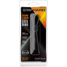 Blush STAY HARD SILICONE LOOP COCK RING BLACK