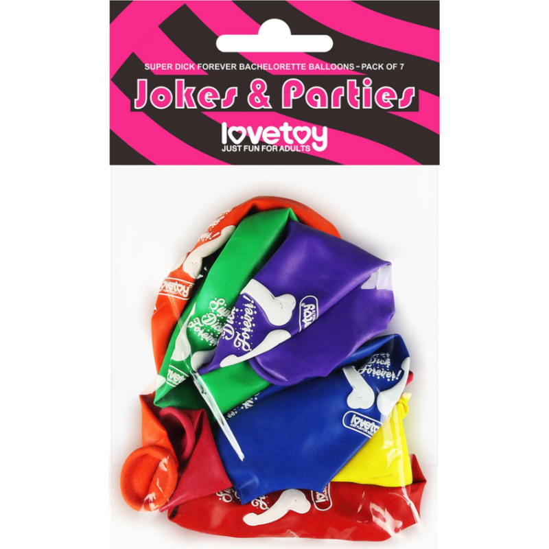 Lovetoy Super Dick Forever Bachelorette Balloons(Pack of 7)