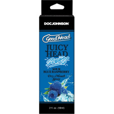 Doc Johnson Juicy Head - Dry Mouth Spray - Sour Blue Raspberry - 2 fl oz / 60 ml
