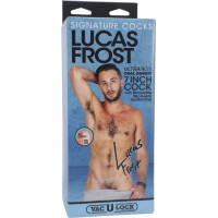 Doc Johnson Lucas Frost - Reālistisks ULTRASKYN Dildo - 7/18 cm - Vaniļa