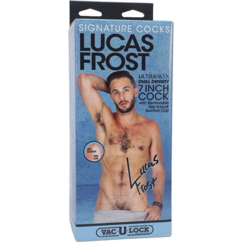 Doc Johnson Lucas Frost - Reālistisks ULTRASKYN Dildo - 7/18 cm - Vaniļa