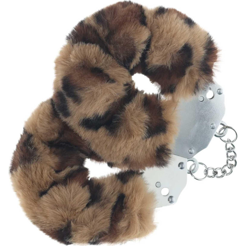 Ouch! Heavy-duty Fluffy Handcuffs - Leopard