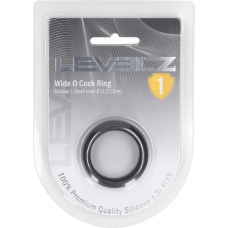 Levelz By Shots Plats silikona erekcijas gredzens - S - 30 mm - melns