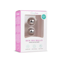 Easytoys Kulki-Silver ben wa balls - 19mm