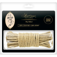 Sweet Caress SM BONDAGE HEMP ROPE 10M (Size: M)