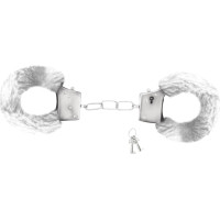 Crushious LOVE CUFFS FURRY HANDCUFFS CRUSHIOUS WHITE