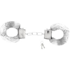 Crushious LOVE CUFFS FURRY HANDCUFFS CRUSHIOUS WHITE